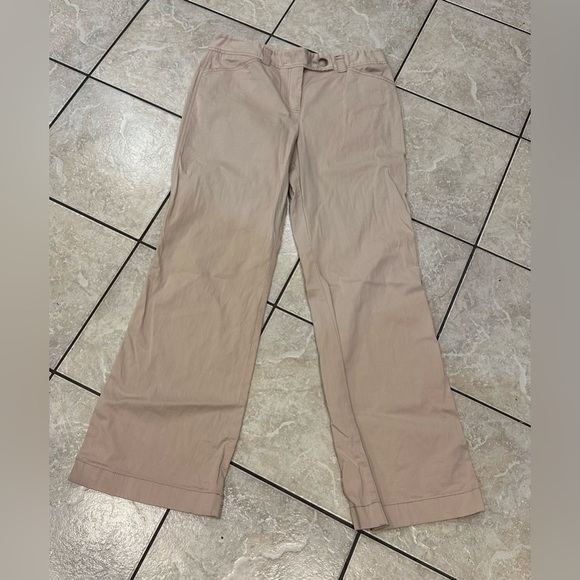 Ann Taylor Stylish Tan Wide-Leg Pants Size 8 - Picture 1 of 6